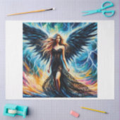 Dunkler Engel 4 Seidenpapier (Basteln)