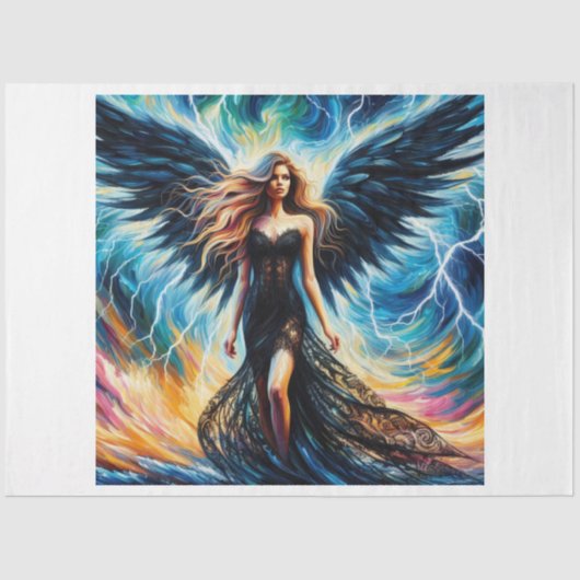 Dunkler Engel 4 Seidenpapier (Vorderseite)