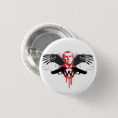 Dunkler Engel Button (Vorne & Hinten)