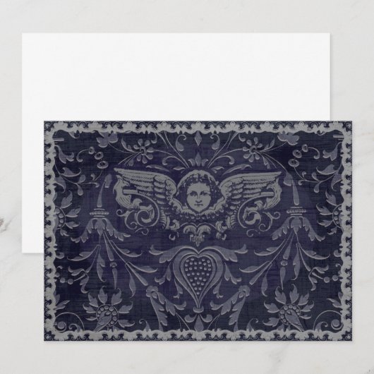 Dunkler Engel der 12x18-Karte (Vorne/Hinten)