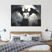 Dunkler Engel Luzifer Leinwanddruck (Insitu (Schlafzimmer))