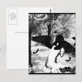 Dunkler Engel Postkarte (Vorne/Hinten)