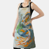 Dunkler Engel und brennender Drache Schürze (InSitu)