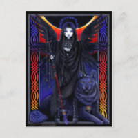 Dunkler Engel und Wolf. Rayvnwolf von Myka Jelina