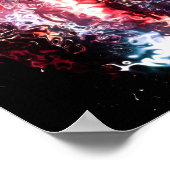 Dunkler Engel v2 - Muster pareidolia Poster (Ecke)