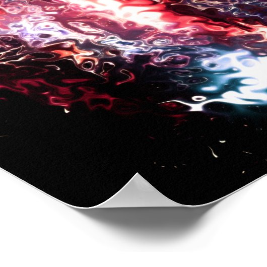 Dunkler Engel v2 - Muster pareidolia Poster (Ecke)