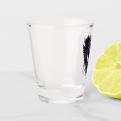 Dunkler Engel Valentin mit dunklen Winkeln Schnapsglas (Links)