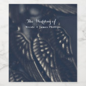 Dunkler Engel Wings Gothic Glam Party Weinetikette Weinetikett (Einzelnes Label)