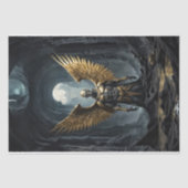 Dunkler Erzengel aus dem Toten Land Seidenpapier (Vorderseite)