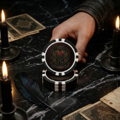 Dunkler Fantasy-Ritter & Sigil-Gotik-Token Pokerchips