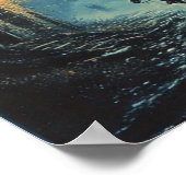 Dunkler Fantasy-Ritterposter Poster (Ecke)