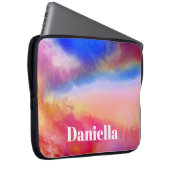 Dunkler farbiger Holografischer Himmel mit Individ Laptopschutzhülle (Vorne Rechts)