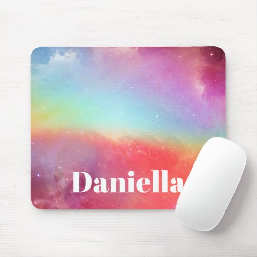Dunkler farbiger Holografischer Himmel mit Individ Mousepad (Mit Mouse)