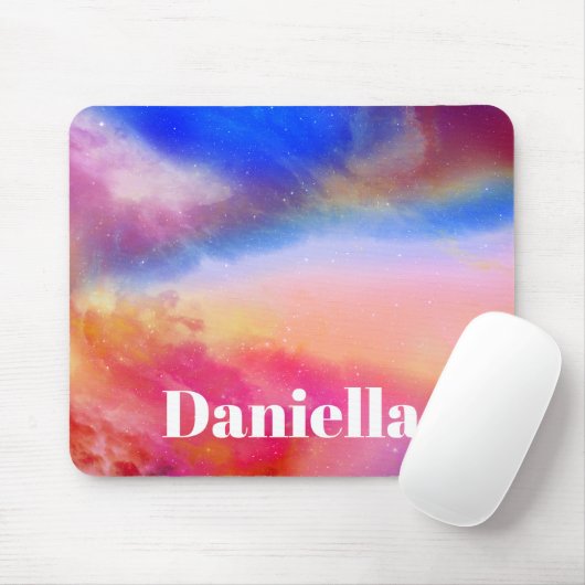 Dunkler farbiger Holografischer Himmel mit Individ Mousepad (Mit Mouse)