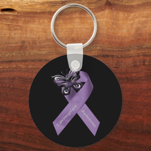 Dunkler Fibromyalgischer Schlüsselanhänger (Vorderseite)