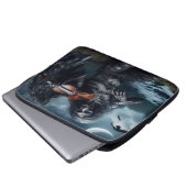 Dunkler Fiddler Laptop Sleeve (Vorne Knopf)