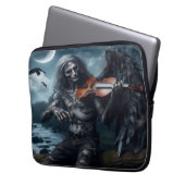 Dunkler Fiddler Laptop Sleeve (Vorderseite Links)