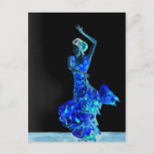 Dunkler Flamenco. Postkarte (Vorderseite)