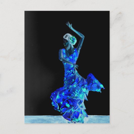 Dunkler Flamenco. Postkarte (Vorderseite)