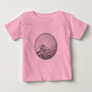 Dunkler Flieder Baby T-shirt