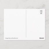 Dunkler Flieder Postkarte (Rückseite)