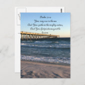 Dunkler Flieder Postkarte (Vorne/Hinten)