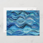 Dunkler Flieder Postkarte (Vorne/Hinten)