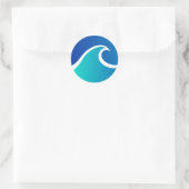 Dunkler Flieder Runder Aufkleber (Tasche)