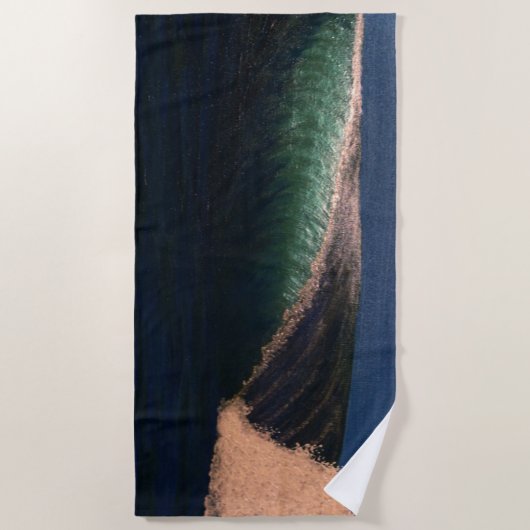 Dunkler Flieder Strandtuch (Vorderseite)