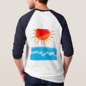Dunkler Flieder T-Shirt (Rückseite)