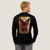 Dunkler Flug Tri-Blend Shirt (Voller Rücken)