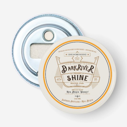 Dunkler Fluss Shine Sunshine Vicram Button kann öf Flaschenöffner (Vorderseite)