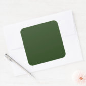 Dunkler Forest Green Large Square Sticker (Umschlag)