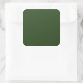 Dunkler Forest Green Large Square Sticker (Tasche)