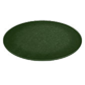 Dunkler Forest Green Round Glass Cutting Board Schneidebrett (Ecke)