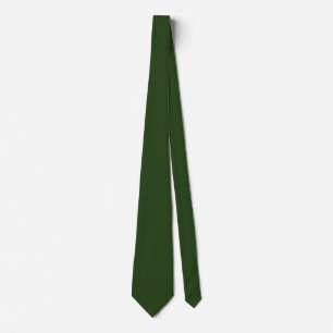 Dunkler Forest Green Solid Color Neck Tie Krawatte