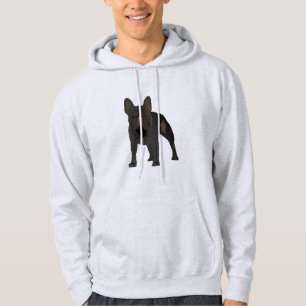 Dunkler Französischer Bulldog Hoodie
