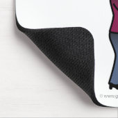 Dunkler Frauenhai Mousepad (Ecke)