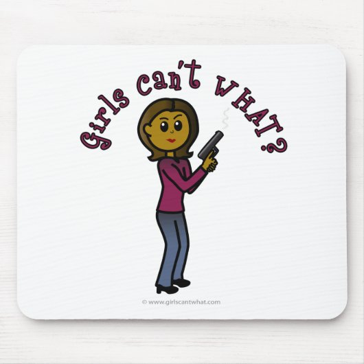 Dunkler Frauenhai Mousepad (Vorne)