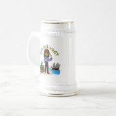 Dunkler Frauenpest Bierglas (Vorderseite Links)