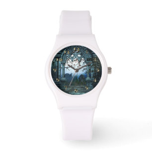 Dunkler Friedhof Armbanduhr