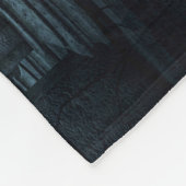 Dunkler Friedhof Fleecedecke (Ecke)