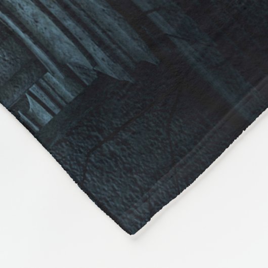 Dunkler Friedhof Fleecedecke (Ecke)