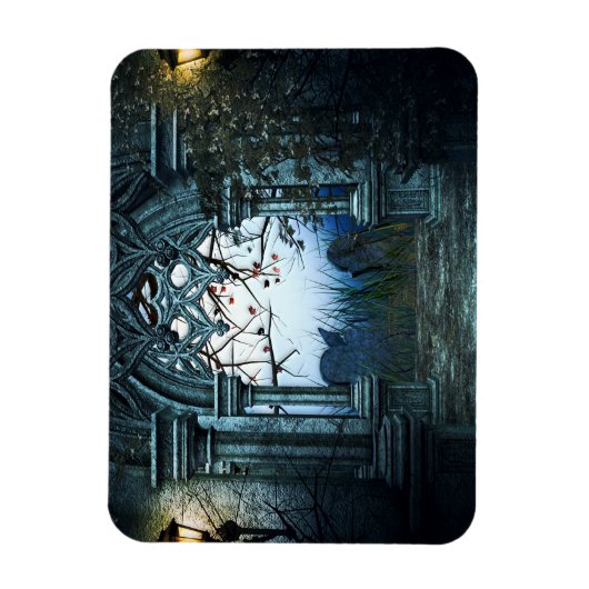 Dunkler Friedhof Magnet (Vertikal)