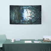 Dunkler Friedhofs-Hintergrund Banner (Messeveranstaltung)