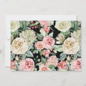 Dunkler Frühling | Botanisches Brautparty Einladung (Rückseite)