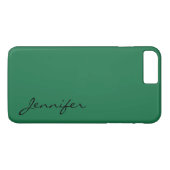 Dunkler Frühlingshöhe, grüner Hintergrund Case-Mate iPhone Hülle (Rückseite (Horizontal))
