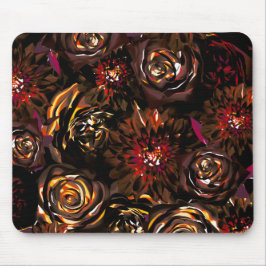 Dunkler Garten Herbst Glühbirnen Blume fallen Mousepad