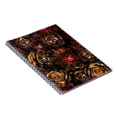 Dunkler Garten Herbst Glühbirnen Blume fallen Notizblock (Rechte Seite)