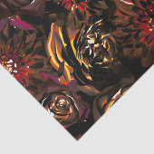 Dunkler Garten Herbstglühen Blume Hochzeit im Herb Seidenpapier (Ausschnitt)